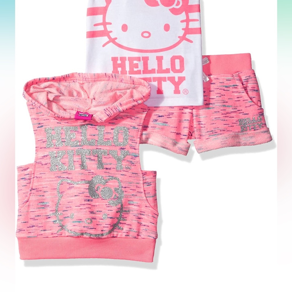 Hello Kitty Girls 2 Piece Hoodie Set